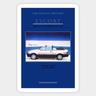 FORD ESCORT XR3 CABRIOLET - brochure Sticker